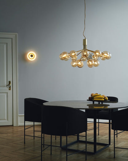 Modern Glass Sphere Cluster Chandelier - Adjustable Height, Elegant De