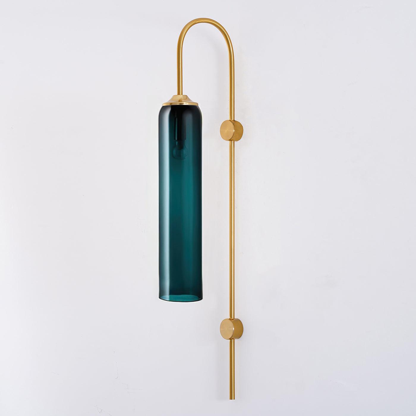 Sleek Modern Glass Wall Lamp with Adjustable Brightness & Energy Effic