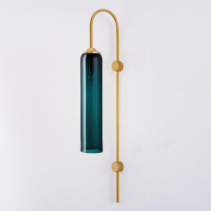 Sleek Modern Glass Wall Lamp with Adjustable Brightness & Energy Effic