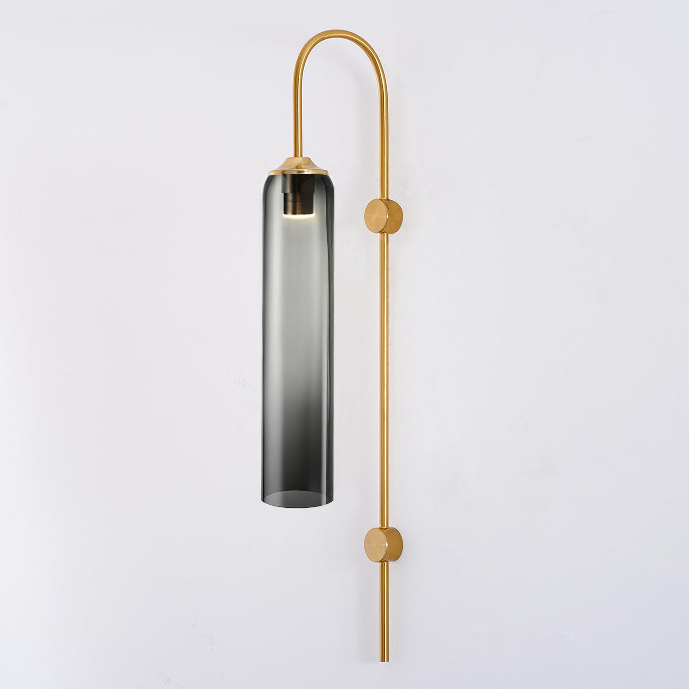 Sleek Modern Glass Wall Lamp with Adjustable Brightness & Energy Effic