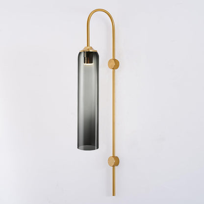 Sleek Modern Glass Wall Lamp with Adjustable Brightness & Energy Effic