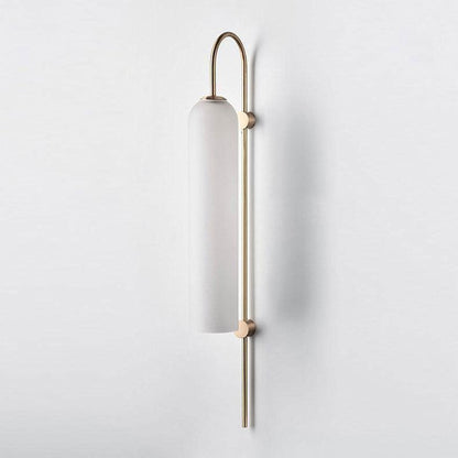 Sleek Modern Glass Wall Lamp with Adjustable Brightness & Energy Effic