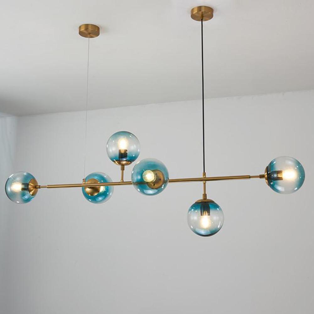 Modern Orb Chandelier - Adjustable Height, Energy-Efficient LED Lights
