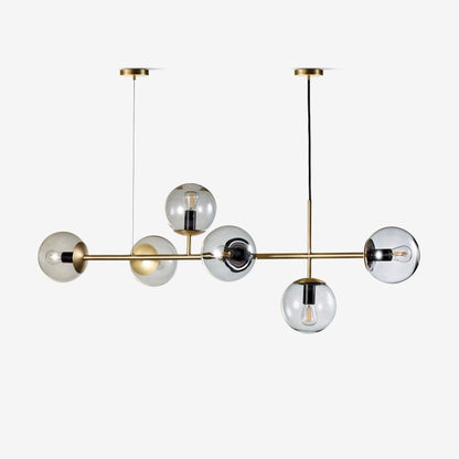 Modern Orb Chandelier - Adjustable Height, Energy-Efficient LED Lights