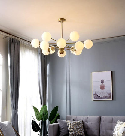 Karrington Crystal Chandeliers - Elegant Lighting with Adjustable Heig