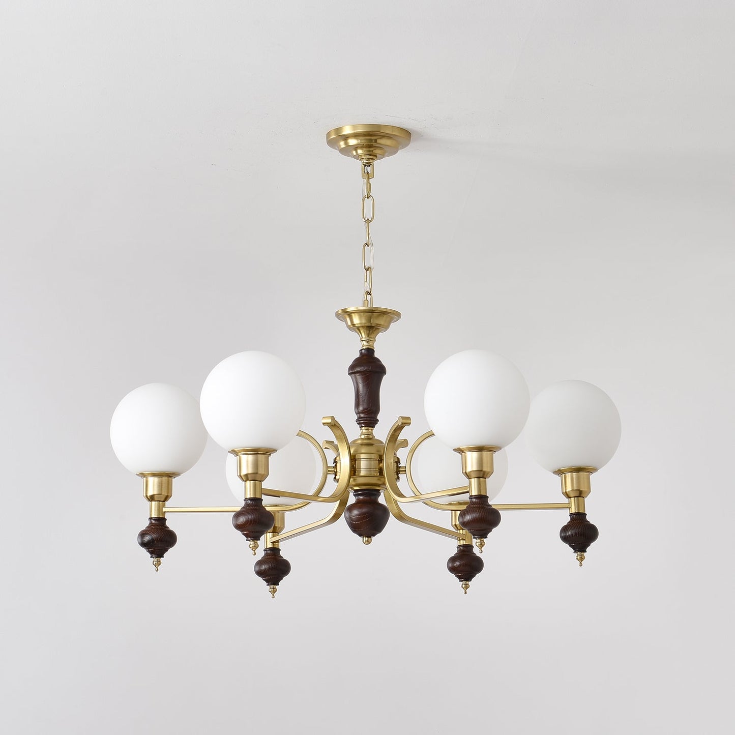 Elegant Globe Orb Chandelier - Adjustable Height, LED Compatible