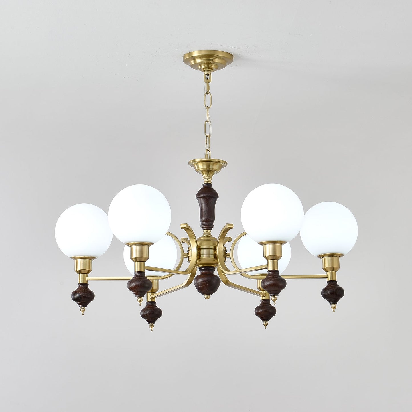 Elegant Globe Orb Chandelier - Adjustable Height, LED Compatible