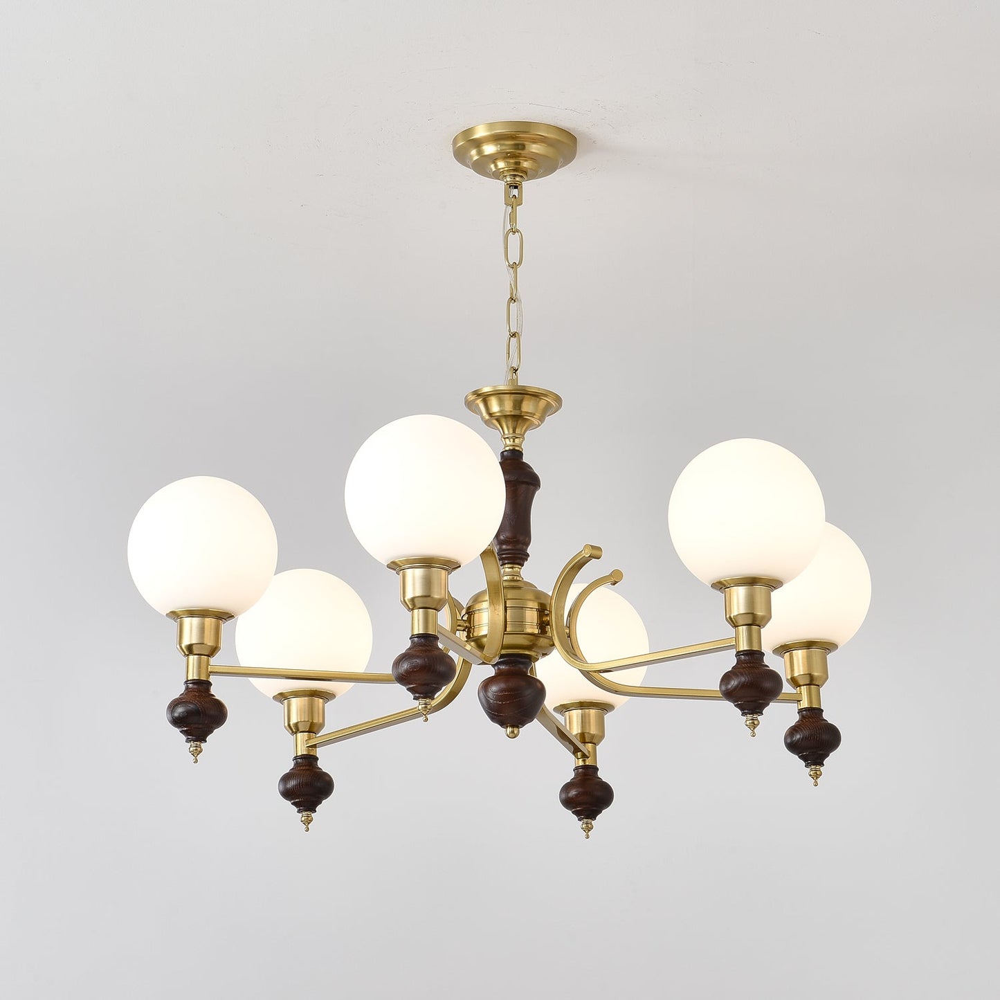 Elegant Globe Orb Chandelier - Adjustable Height, LED Compatible