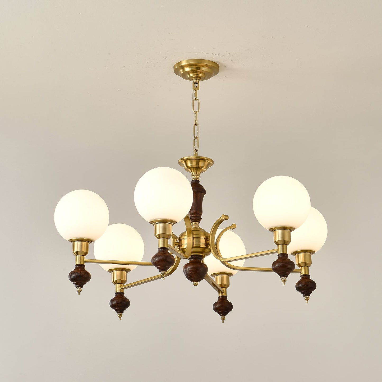 Elegant Globe Orb Chandelier - Adjustable Height, LED Compatible