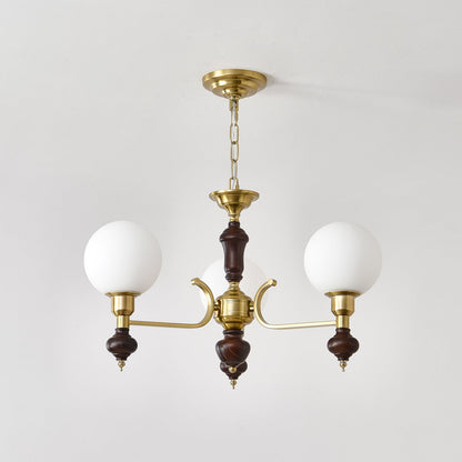 Elegant Globe Orb Chandelier - Adjustable Height, LED Compatible