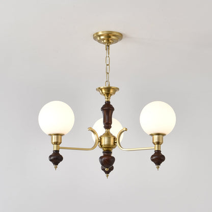 Elegant Globe Orb Chandelier - Adjustable Height, LED Compatible