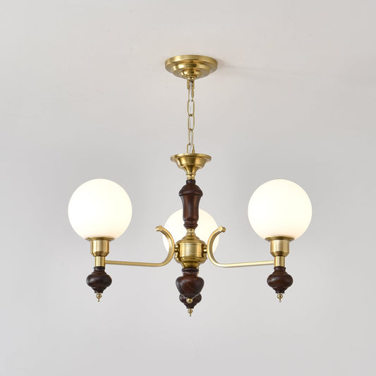 Elegant Globe Orb Chandelier - Adjustable Height, LED Compatible