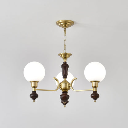Elegant Globe Orb Chandelier - Adjustable Height, LED Compatible