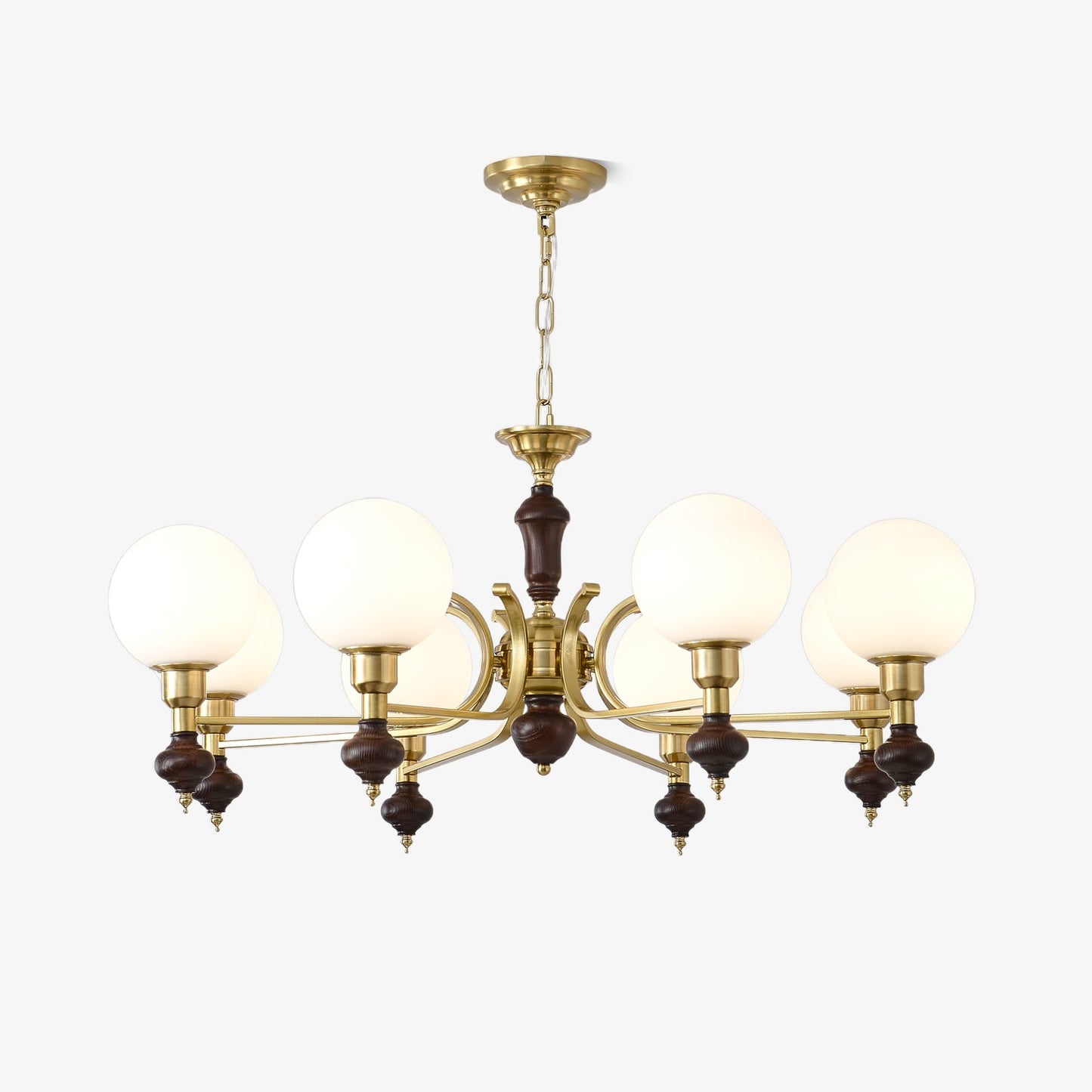 Elegant Globe Orb Chandelier - Adjustable Height, LED Compatible