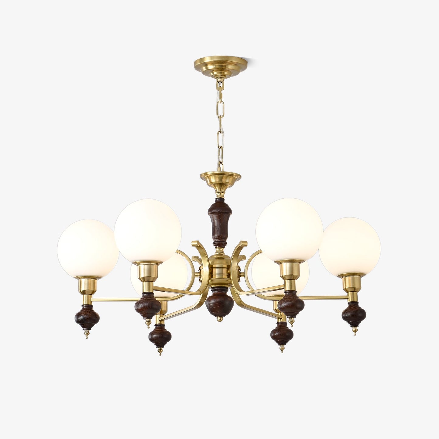 Elegant Globe Orb Chandelier - Adjustable Height, LED Compatible