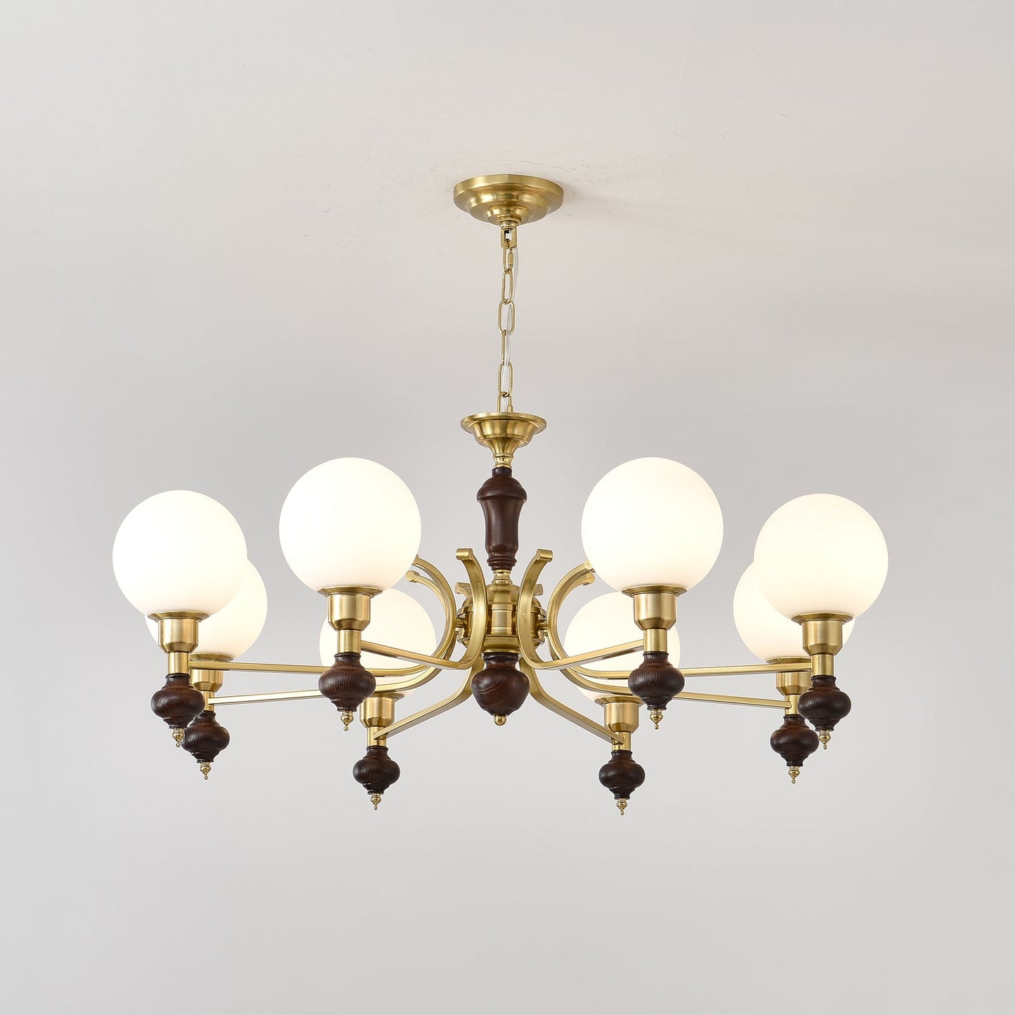 Elegant Globe Orb Chandelier - Adjustable Height, LED Compatible