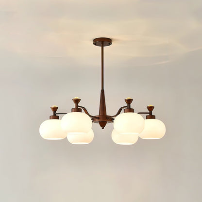 Modern Globe Spotlight Chandelier - Adjustable Arms, Energy Efficient