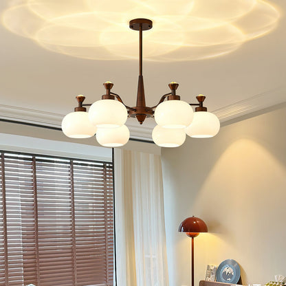 Modern Globe Spotlight Chandelier - Adjustable Arms, Energy Efficient