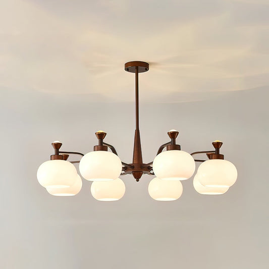 Modern Globe Spotlight Chandelier - Adjustable Arms, Energy Efficient