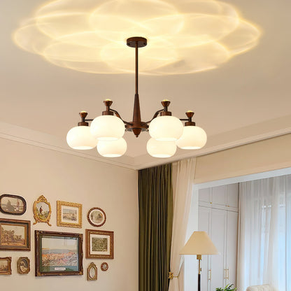 Modern Globe Spotlight Chandelier - Adjustable Arms, Energy Efficient