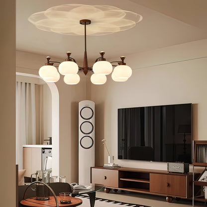 Modern Globe Spotlight Chandelier - Adjustable Arms, Energy Efficient