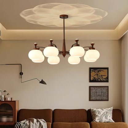Modern Globe Spotlight Chandelier - Adjustable Arms, Energy Efficient