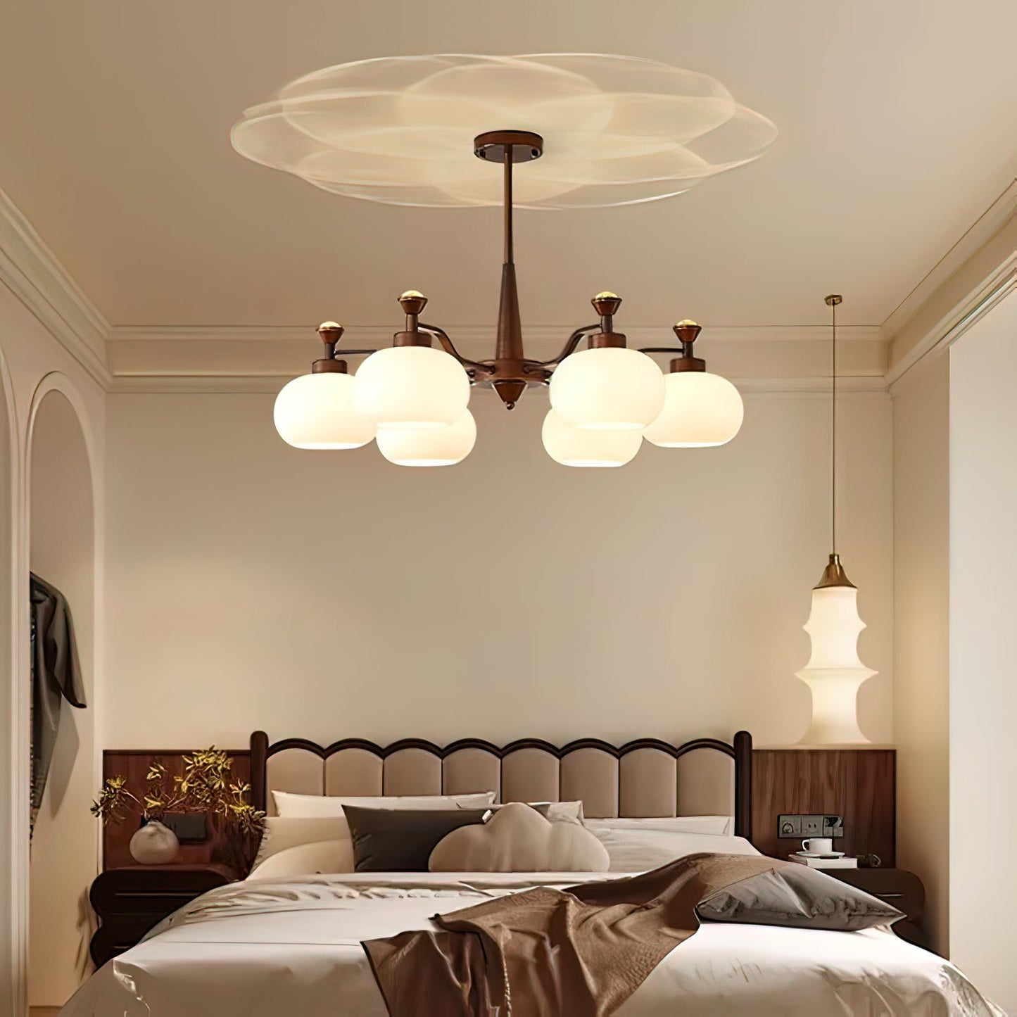 Modern Globe Spotlight Chandelier - Adjustable Arms, Energy Efficient