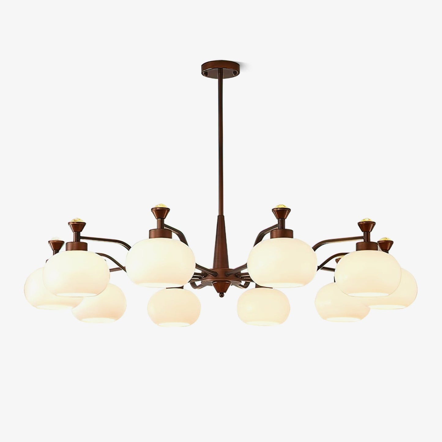 Modern Globe Spotlight Chandelier - Adjustable Arms, Energy Efficient