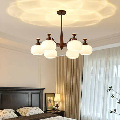 Modern Globe Spotlight Chandelier - Adjustable Arms, Energy Efficient