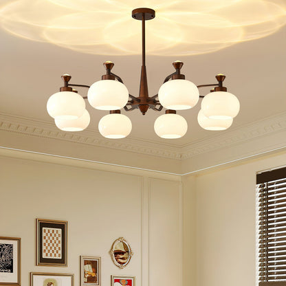 Modern Globe Spotlight Chandelier - Adjustable Arms, Energy Efficient