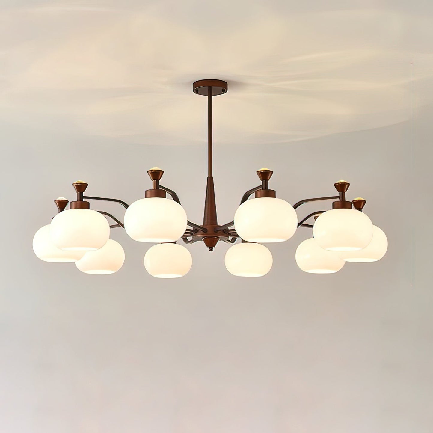 Modern Globe Spotlight Chandelier - Adjustable Arms, Energy Efficient
