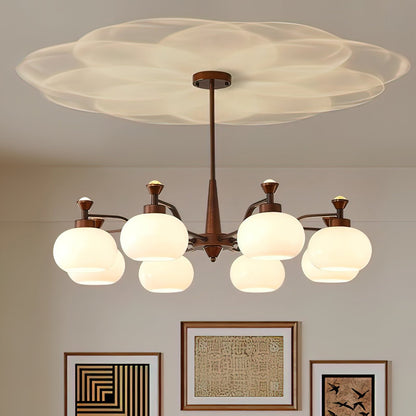 Modern Globe Spotlight Chandelier - Adjustable Arms, Energy Efficient