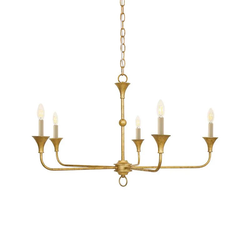 Elara Candle Chandelier - Elegant Design with Adjustable Height & LED