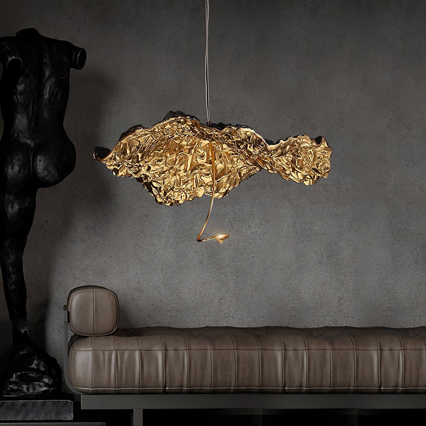 Brass Aviary Constellation Chandelier with Adjustable Height & LED Lig