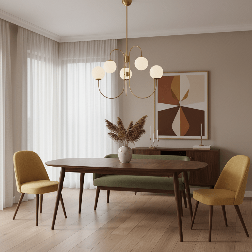 Elegant Gooseneck Chandelier with Adjustable Arms and LED Compatibilit