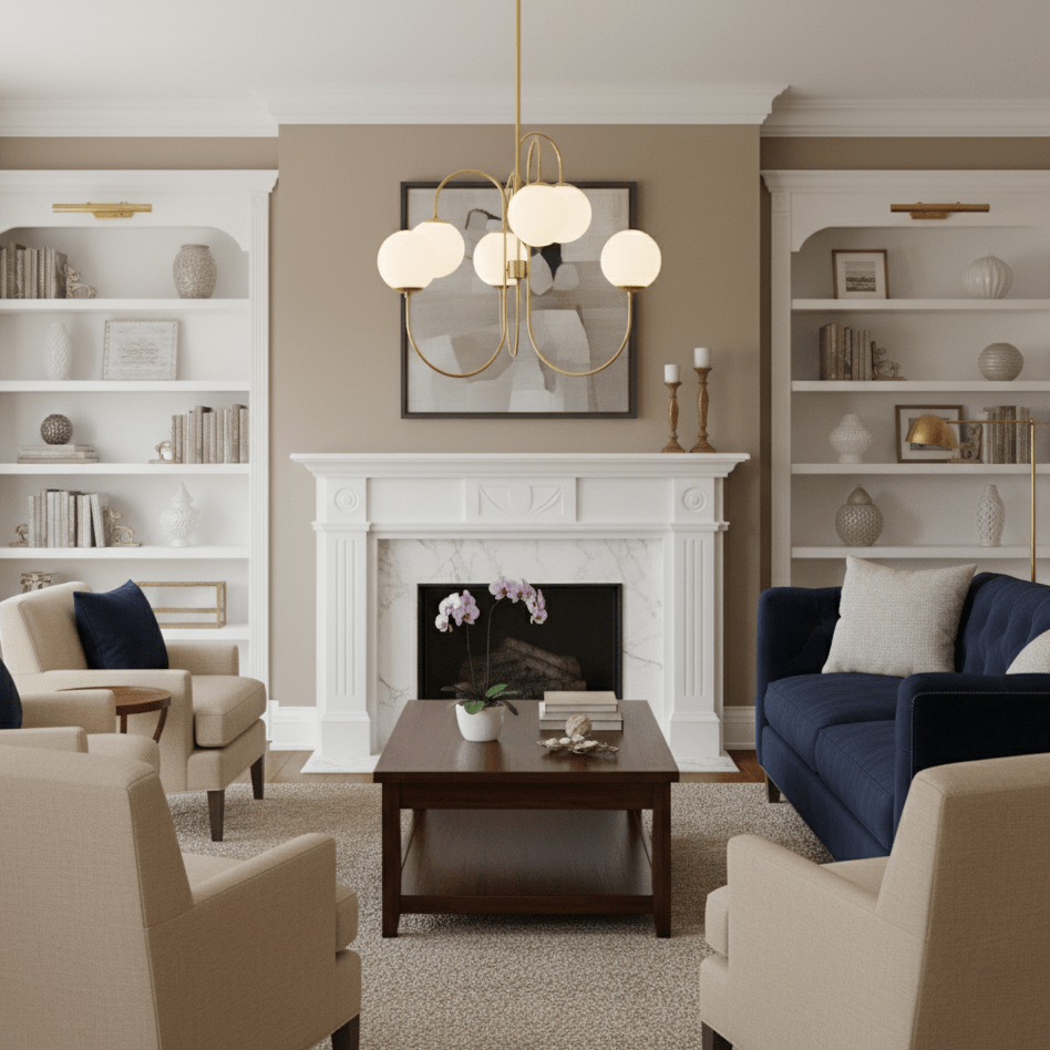 Elegant Gooseneck Chandelier with Adjustable Arms and LED Compatibilit