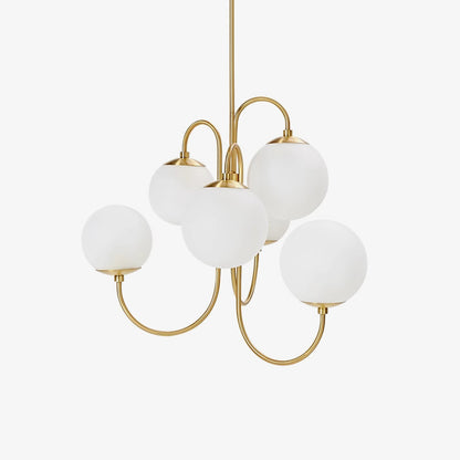 Elegant Gooseneck Chandelier with Adjustable Arms and LED Compatibilit