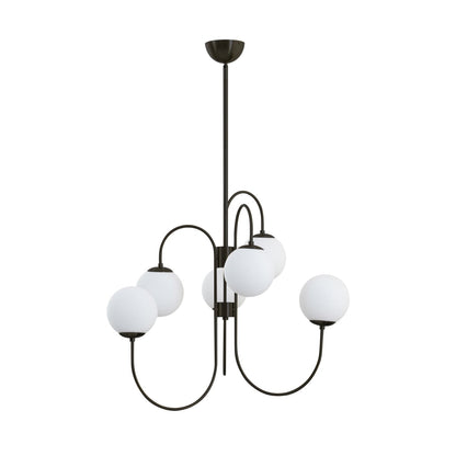 Elegant Gooseneck Chandelier with Adjustable Arms and LED Compatibilit