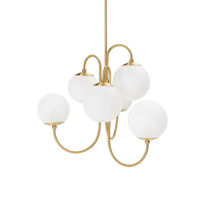 Elegant Gooseneck Chandelier with Adjustable Arms and LED Compatibilit