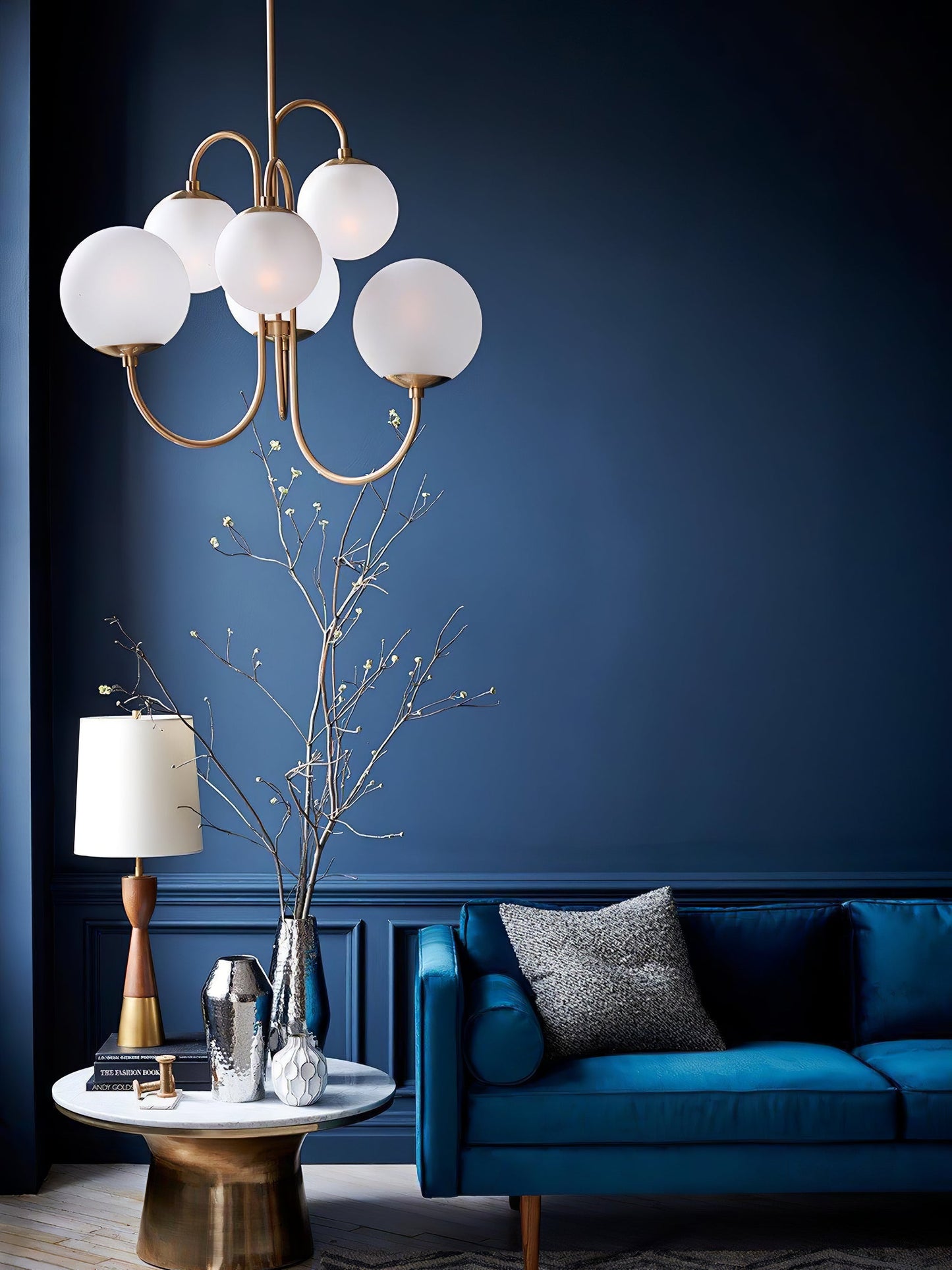 Elegant Gooseneck Chandelier with Adjustable Arms and LED Compatibilit