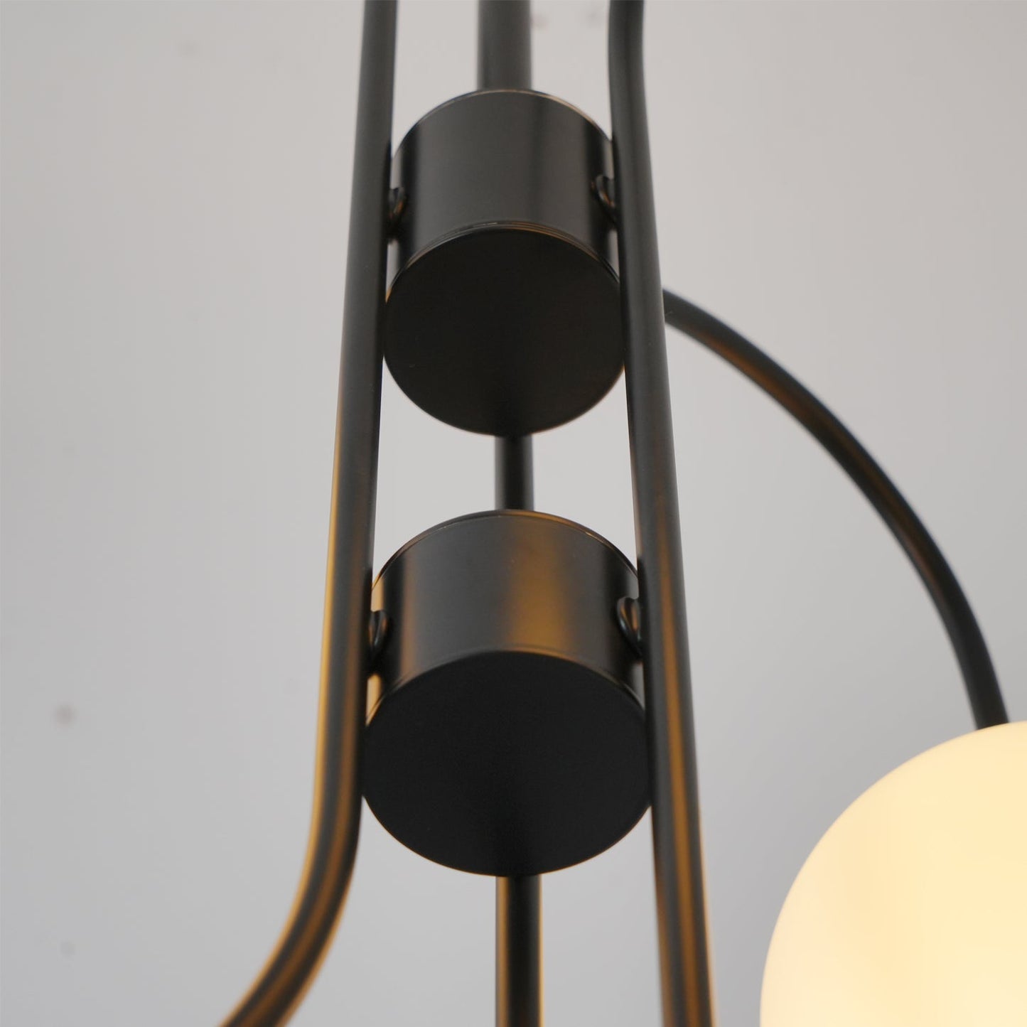 Elegant Gooseneck Chandelier with Adjustable Arms and LED Compatibilit