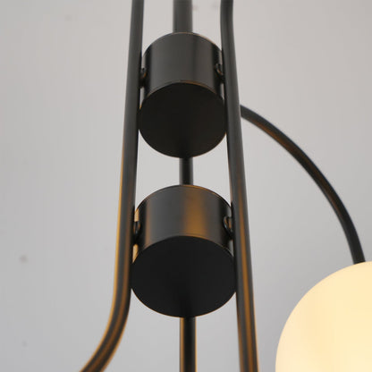 Elegant Gooseneck Chandelier with Adjustable Arms and LED Compatibilit