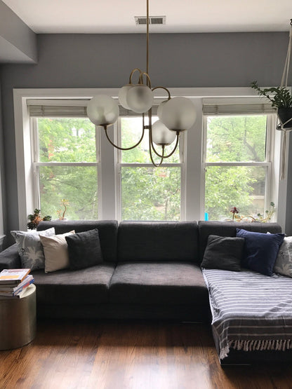 Elegant Gooseneck Chandelier with Adjustable Arms and LED Compatibilit