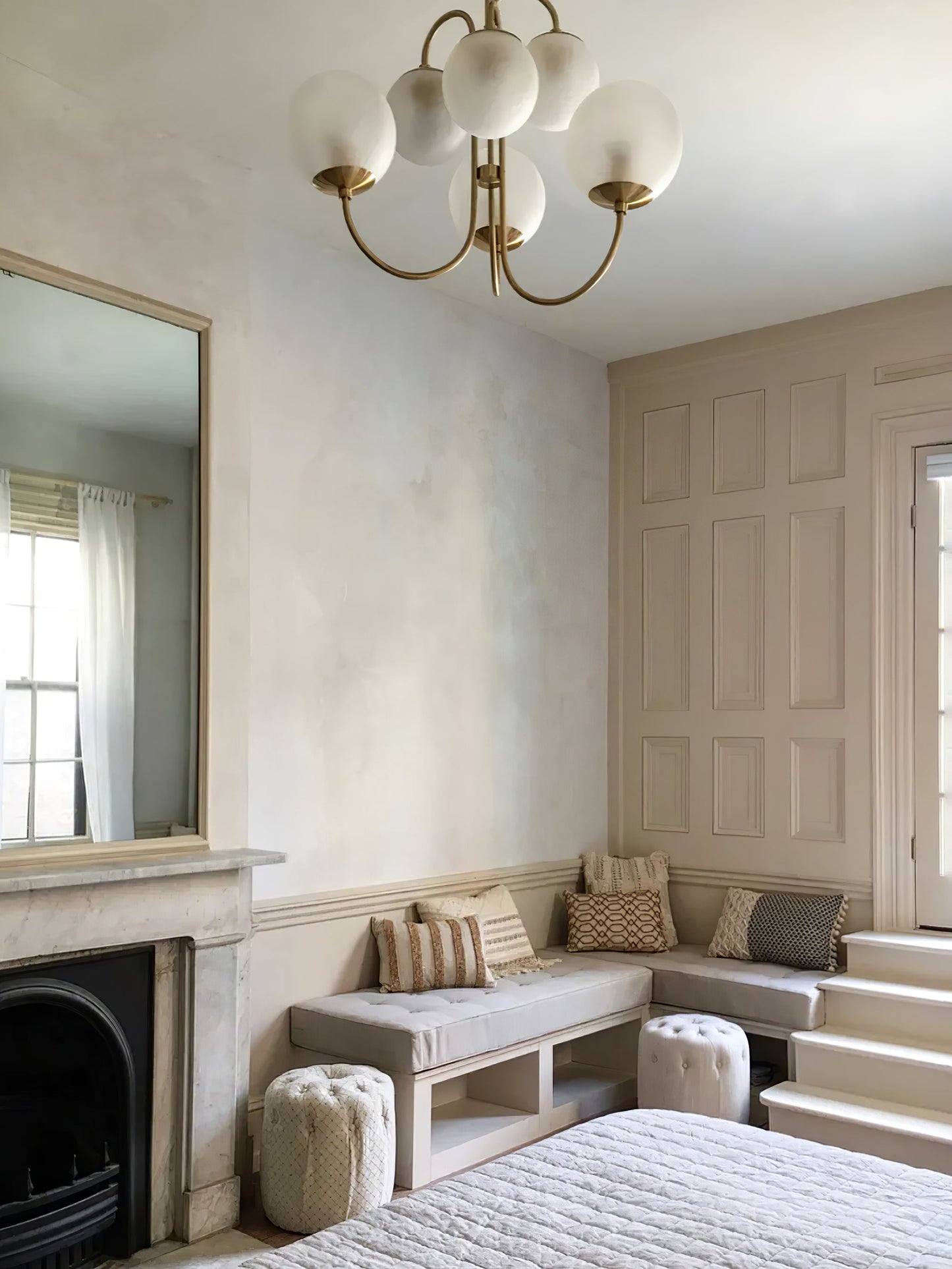 Elegant Gooseneck Chandelier with Adjustable Arms and LED Compatibilit