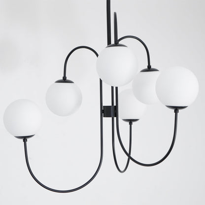 Elegant Gooseneck Chandelier with Adjustable Arms and LED Compatibilit