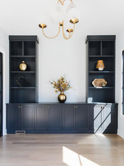 Elegant Gooseneck Chandelier with Adjustable Arms and LED Compatibilit