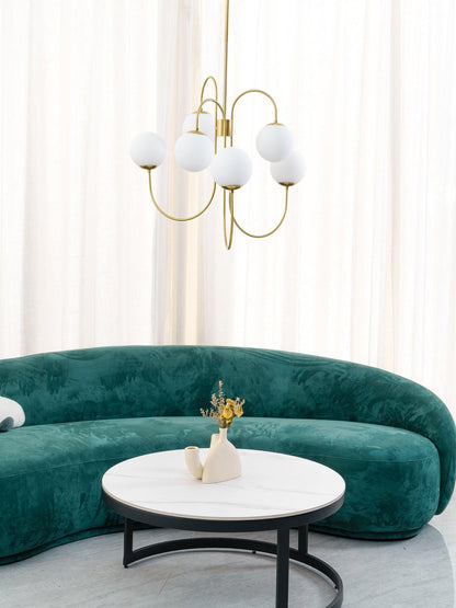 Elegant Gooseneck Chandelier with Adjustable Arms and LED Compatibilit