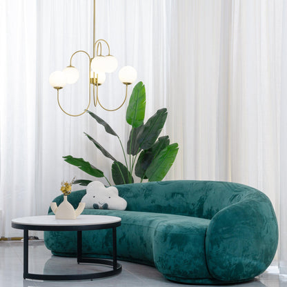 Elegant Gooseneck Chandelier with Adjustable Arms and LED Compatibilit