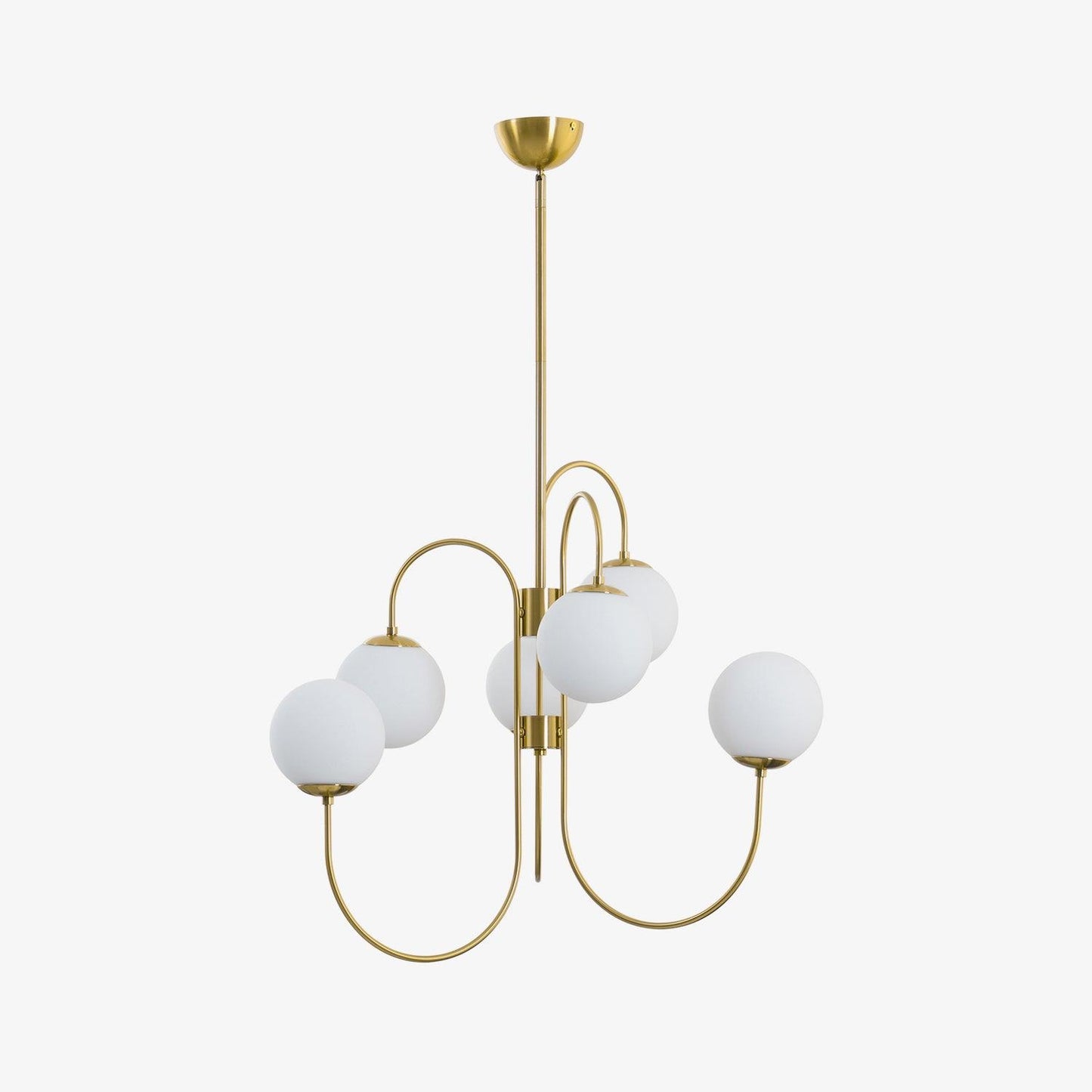Elegant Gooseneck Chandelier with Adjustable Arms and LED Compatibilit