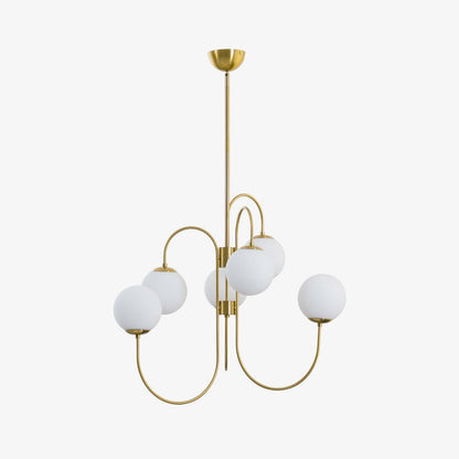 Elegant Gooseneck Chandelier with Adjustable Arms and LED Compatibilit